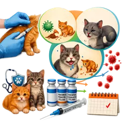 Vacuna trivalente felina